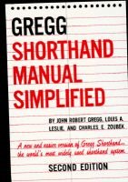 The GREGG Shorthand Manual Simplified Image