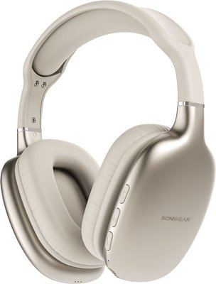 SonicGear Airphone 6 Bluetooth Headphones (Champagne) Image