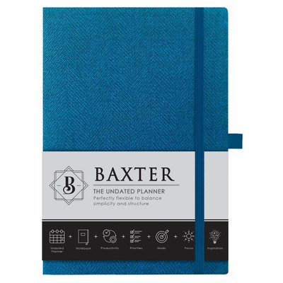 Baxter Undated Planner - Aqua Image