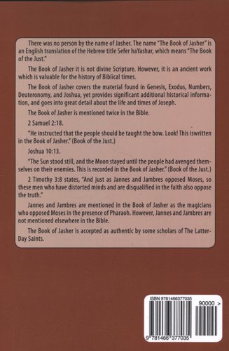 The Book of Jasher or Sefer ha-Yashar, Translated from the Original Hebrew to English