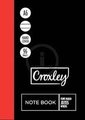 Croxley JD355 A6 Bulk Hardcover Note Books (96 Pages)(20 Pack) - Feint Line & Margin: 