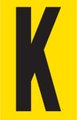 Tower Adhesive Letter Sign - K (Large: 55x90mm): 