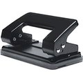 Genmes Mini Metal 2-Hole School Punch - 10 Sheets Mini (Black): 