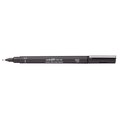 Uni Pin Fineliner - Black (0.5)(Fine)(Dark Grey Barrel)(12 Pack): 