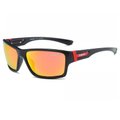Dubery Rays Polarized Sunglasses (Black and Orange): 