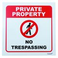 Tower ABS Sign - No Trespassing (190x190mm): 