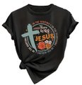 Women's Christian T-Shirt There was Jesus (Large): 