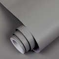 Chenshia 10m Solid Colour Peel and Stick Wallpaper Self Adhesive Wallpaper - Charcoal: 