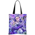ANIMANGA Waterproof Oxford Tote Bag with Flocking Print - Genshin Fischl: 