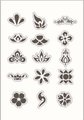 Clear Reusable Stamps - Floral and Decorative Designs: 