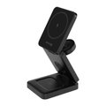 Sn�g 15W 3-In-1 (Phone, Watch, Airpods) Magnetic Wireless Charging Plate (Black): 