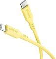 Goobay USB-C to USB-C Silicone 1.5m Charging Cable - Yellow: 