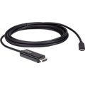 ATEN 2.7M USB-C to 4K HDMI Converter (Black): 