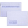 LEO C6 Opaque Window Self Seal Envelopes  (Box of 500)(White): 