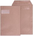 LEO C4 Self Seal with Window - Open Short Side Envelopes (Box of 250)(Manilla): 