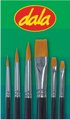 Dala 759 (Flat) 756 (Round) Golden Taklon Brush (6 Pack): 