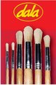 Dala 582 Round Hog Bristle Brush Set (Set of 6) - Long Handle: 