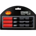 Dala Permanent Markers - Red (3 Pack): 