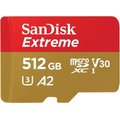 SanDisk Extreme PRO 512 GB MicroSDXC UHS-I Class 10 512GB microSDXC, 200/140MB/s, V30, U3: 