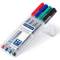 Staedtler Lumocolor Non-Permanent Universal  Pens - Fine (4 Pack): 
