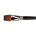 Pro Arte Connoisseur Flat Red Sable Brush (Size 5/8 Inch)(Prolene Series 99)(Round)(Hair Width 1.2mm)(Hair Length 7.2mm)(Short...