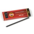 Koh-I-Noor Gioconda 5.6mm Lead Negro Pack (Hard)(120mm)(6 Lead Sticks)(4345 3)(Black): 