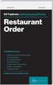 RBE Restaurant Order Triplicate (148x95)(Pack of 5): 