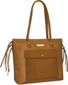 Cazabella H489 Tote Bag (Tan Burgundy): 
