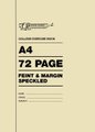 FS A4 Speckled 72Pg College Exercise Book (Single) - Speckled Feint & Margin: 