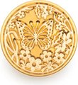 The Papery Sealing Wax Stamp Head - Butterfly with Flowers: 