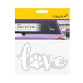 Tower Pet Vinyl Sticker (Love): 