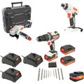 6 Drawer Roller Tool Cabinet (184p)(C/W Drill & Impact Driver)(Tc620050): 