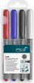 Permanent Pen 4pcs Set Medium Ass. Colors w/ Instand-White Pen: 