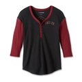 Women's Pride Contrast Henley - Colorblocked - Black Beauty - L: 