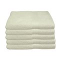 Bunty Plush Hand Towel (Bright White (Cream))(450GSM)(50x90cm)(5 Pack): 