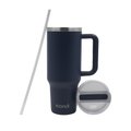 Iconix 1.2L Stainless Steel Travel Flask - with Silicone Lid (Sea Blue): 