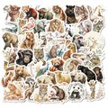 100pcs - Wild Animals Stickers: 