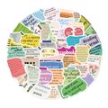 50-Piece Christian Bible Verse Stickers: 