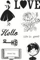 Clear Reusable Stamps - Lady Love: 