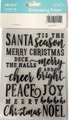 Kamei Embossing Folder - Xmas Script (4 x 6"): 