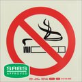 Parrot Photoluminescent 190mm Safety Sign - F27 - No Smoking: 