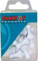 Parrot Magnets - Map Pins (16mm)(White)(Pack of 25): 