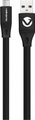 Volkano Slim Series Flat PVC 1.2m Type-C Cable (Black): 