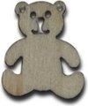 Dala Die-Cut Wood Pack - Teddy Bears (5cm)(6 Pack): 