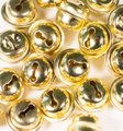 Dala Round Bell Ornaments - Gold (15mm)(7 Pack): 