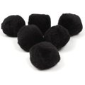 Dala Craft Pom Poms - Black (40mm)(6 Pack): 