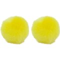Dala Craft Pom Poms - Yellow (70mm)(2 Pack): 