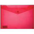Treeline A5 PVC Carry Folder with Stud - Red (180 micron)(12 Pack): 