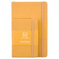 Leatherpress Butter Yellow Genuine African Leather Pocket Notebook (Leather / fine binding): Leatherpress