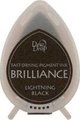 Brilliance D.Drop Ink Pad - Lightning Black - Pigment Ink: 